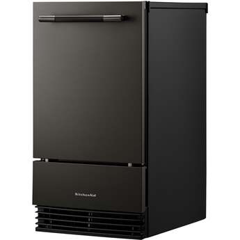 KitchenAid 18 Inch Automatic Ice Maker With Drop-Down Door And Pump: Black Ore — thumbnail 3